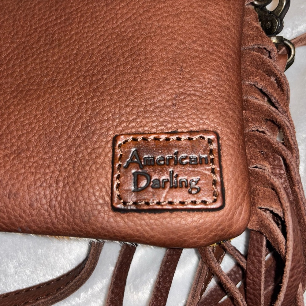American Darling Brown and Gold Crossbody Bag - Picture 14 of 16
